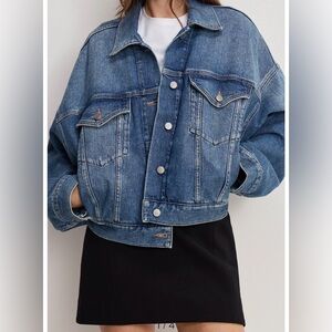 Good American Indigo Blue Denim Jacket